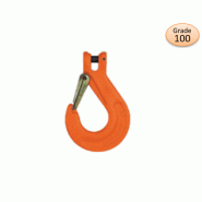 Grade 100 - Crochet à linguet à chape G100 - Accessoires de levage Sylev