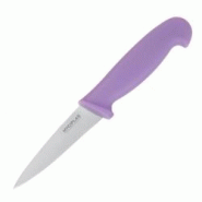 HYGIPLAS Couteau inox d'office (L)90 mm, violet - 3701188094771 HYGIPLAS Couteau inox d'office (L)90 mm, violet - 3701188094771