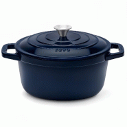 La Fonderie 1890 ALMA25 -  Cocotte en fonte 25cm bleu - bleu fonte ALMA25