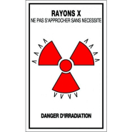 Panneaux rigides 200x330 mm avertissements irradiations contaminations - PNGPSC-NV04/RXNI_0