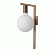 ROSSINI ILLUMINAZIONE Applique Twin Wall Avec Raccordement E27 Pour Intérieur - Structure En Métal Laiton Satiné 75W Ip20 - Design Décoratif - Gro