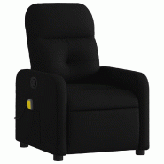 VidaXL Fauteuil de massage inclinable Noir Tissu Modèle Hivorane - 374208