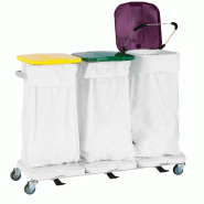 Ariane Chariot porte-3 sacs linge sale avec possibilités d'options - 3840 ON 001