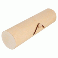 Boite cylindrique bois 7/9 macarons Ø6x22,5cm - par 50