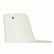 Chaise de réunion Mindy avec pied chromé. - Beige