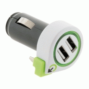 Chargeur de voiture avec câble et prise Micro-USB + 2 USB - Q2 Power
