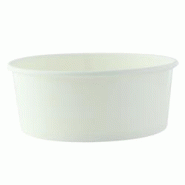 FIRSTPACK FHC - 400Pcs - Saladier rond en carton blanc "Buckaty" Ø 14,2cm H68mm 750ml - blanc en carton 210PC755B FIRSTPACK FHC - 400Pcs - Saladier rond en carton blanc "Buckaty" Ø 14,2cm H68mm 750ml - blanc en carton 210PC755B