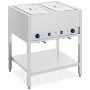 Helloshop26 - Bain-marie professionnel 1265 watts 2 x GN 1/1 sur châssis acier inoxydable 201 argenté 14_0008301 - 3000221030661 Helloshop26 - Bain-marie professionnel 1265 watts 2 x GN 1/1 sur châssis acier inoxydable 201 argenté 14_0008301 - 3000221030661