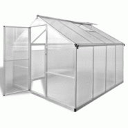 Helloshop26 - Serre tente abri plante fleur légumes renforcée en aluminium avec cadre de base 6,05 m² Transparent 02_0044661 - 3000220288230 Helloshop26 - Serre tente abri plante fleur légumes renforcée en aluminium avec cadre de base 6,05 m² Transparent 02_0044661 - 3000220288230