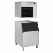 Machine à paillettes de glace - 220 kg/24h avec bac à glaçons de 225 kg