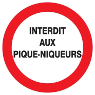 Panneaux rigides ronds 180 mm interdictions obligations - PNRPSC-TL03/IPNQ_0