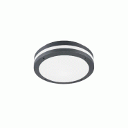 Plafonnier LED - Détecteur, 1180lm, 3000K, Anthracite - Trio - Piave - gris 4017807453416