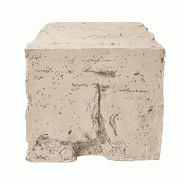 Podium en MGO effet pierre naturelle 51 x 41 x 46cm