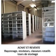 Rayonnage d'occasion - Stockage de pièces détachées et archives - Hauteur 2.100mm, Profondeur 390mm, Largeur 1.000-1.200mm