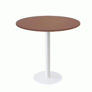 RestooTab - Table Rome blanc Ø80cm rosso jaipur fenix - rouge Bois manufacturé TB-ROM1-R80M-ROSS.J