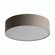 ROSSINI ILLUMINAZIONE Plafonnier Vivien 58Cm Avec Abat-Jour Cylindrique En Tissu Gris Tourterelle Et Douille E27 Pour Éclairage Plafonnier - Groupe R