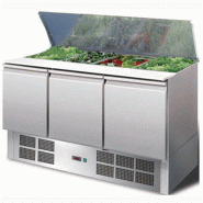 Saladette réfrigérée à capot télescopique - 3 portes GN 1/1 | L2g - S903STD