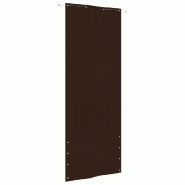Écran de balcon Marron 80x240 cm Tissu Oxford Modèle Soleil Panorama Sud - 148558