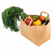 250 Sacs kraft blanc ou écru, à poignées plates, 220x100x280 mm - SKFTPPMR-IM01_0