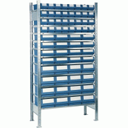 Étagère à emboîter H2000xl1000xP400 mm étagère extension 12 supports en acier 32 x 4, 16 x 5, 16 x 6 Étagère à emboîter H2000xl1000xP400 mm étagère extension 12 supports en acier 32 x 4, 16 x 5, 16 x 6