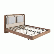 AC ANGEL CERDA Angel Cerdá Lit en tissu coloris beige et gris 7224C 170 x 215 x 110 - beige textile 8435631044932_0