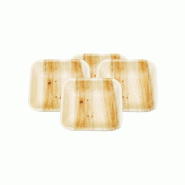 Assiette carrée feuille de palmier 7,7x7,7x2cm - par 200