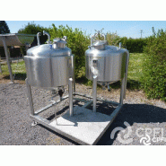 Bac de lancement LBL - Skid 2 x 200 L - Isolé & CF - Dimensions : 1800x1600x1600 mm - Poids : 300 kg
