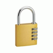 Cadenas à combinaison Venus, 4 chiffres, intérieur, anse acier, 40mm - THIRARD - doré 3150260908022