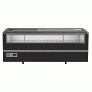 Congélateur bahut pour supermarché noir 2125 dégivrage manuel l2124mm 7072.0030 COMBISTEEL