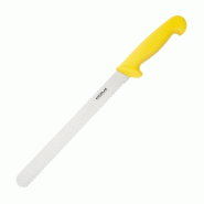 Couteau à trancher denté jaune 255mm | Hygiplas - C810