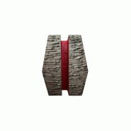 DIAMWOOD EXPERT EN EQUIPEMENT Segment de ponçage diamanté Gr 20 fixation Schwamborn - béton frais, chape, matériaux abrasifs - Diamwood - gris aci