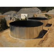 Réservoir incendie économique en panneaux métalliques