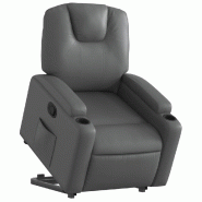 Fauteuil inclinable Gris Similicuir Modèle Pervianor - 8721012169210