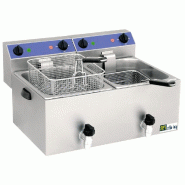 Friteuse de table électrique avec vidange à poser avec 2x8 l et pui... - PSF99VC