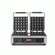 Gaufrier double bubble professionnel – 2,2 kW – 47 x 66 cm – Réf. AKS-SGS-WO.25DE - AKS-SGS-WO.25DE