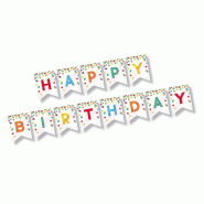 Guirlande en lettres 3,5 m x 20 cm "Happy Birthday" (12 unités) PAPSTAR - multicolore papier 37241
