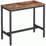 Helloshop26 - Table haute de bar vintage table polyvalente avec armature en fer pour boissons cocktails bar brasserie restaurant 12_0001032 - Bois mas Helloshop26 - Table haute de bar vintage table polyvalente avec armature en fer pour boissons cocktails bar brasserie restaurant 12_0001032 - Bois mas