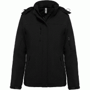 Parka softshell doublée à capuche femme  noir T.XXL Kariban - noir polyester 3663938120492