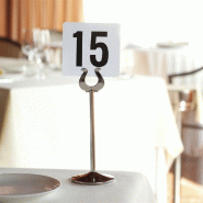 Porte-étiquettes numéros de table 19,5cm inox