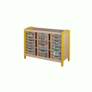 Rangements casiers 3 colonnes rangements  mobilier petite enfance