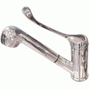 Robinet de table Horemaq, mitigeur coudé, 2 guides et douche extensible - 463206
