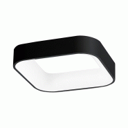 ROSSINI ILLUMINAZIONE Chopin - Plafonnier Led Carré 36W, 3000K, Lumière Chaude, Structure En Métal Noir, Diffuseur En Méthacrylate, Ip20 - Groupe