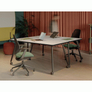 Table de réunion mobile sur roulettes - Muvit Forma 5 - Plateau aggloméré 25 mm - Largeurs 200/180/160 cm Table de réunion mobile sur roulettes - Muvit Forma 5 - Plateau aggloméré 25 mm - Largeurs 200/180/160 cm