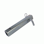 Tube carré 50mm avec goupille coudée - Treuil de halage et de levage pour travaux forestiers