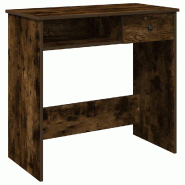 VidaXL Bureau chêne fumé 80x40x75 cm bois d'ingénierie Modèle Vega Office Mixte - 860476
