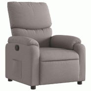 VidaXL Fauteuil inclinable Taupe Tissu Modèle Arvessiax - 373418