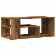 VidaXL Table d'appoint vieux bois 100x50x40 cm bois d'ingénierie Modèle Diamant Moderne - 856556
