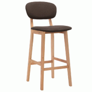 VidaXL Tabourets de bar lot de 2 marron tissu Modèle Atlas Urban Plus - 289370