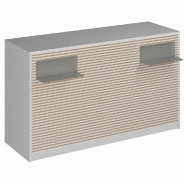 Comptoir Vertigo H T01 dble nat. L170cm - 3 tab.Coulis. 6tab.Amovib - blanc