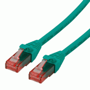 Cordon ROLINE UTP Cat.6, LSOH, Component Level, vert, 1 m Cordon ROLINE UTP Cat.6, LSOH, Component Level, vert, 1 m